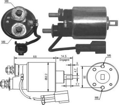 Hoffer 46175 - Solenoid açarı, başlanğıc furqanavto.az