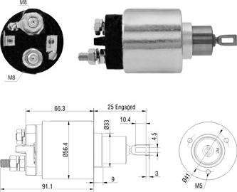 Hoffer 46306 - Solenoid açarı, başlanğıc furqanavto.az