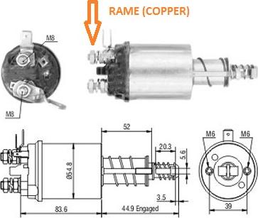 Hoffer 6646318 - Solenoid açarı, başlanğıc furqanavto.az