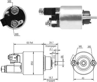 Hoffer 46298 - Solenoid açarı, başlanğıc furqanavto.az