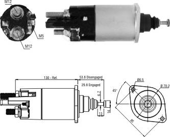 Hoffer 46255 - Solenoid açarı, başlanğıc furqanavto.az