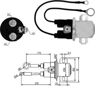 Hoffer 46266 - Solenoid açarı, başlanğıc furqanavto.az