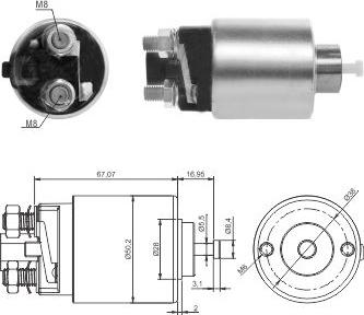 Hoffer 46285 - Solenoid açarı, başlanğıc furqanavto.az