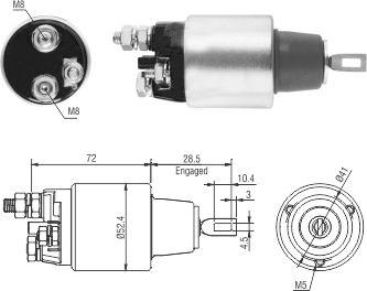 Hoffer 46286 - Solenoid açarı, başlanğıc furqanavto.az