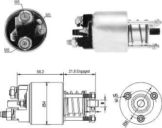 Hoffer 6646281 - Solenoid açarı, başlanğıc furqanavto.az