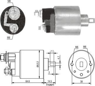 Hoffer 46235 - Solenoid açarı, başlanğıc furqanavto.az