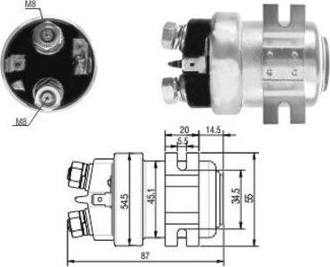 Hoffer 6646470 - Solenoid açarı, başlanğıc furqanavto.az