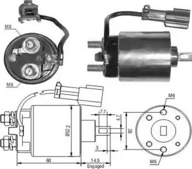 Hoffer 6646091 - Solenoid açarı, başlanğıc furqanavto.az