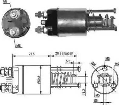 Hoffer 6646046 - Solenoid açarı, başlanğıc furqanavto.az