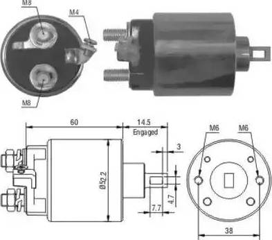 Hoffer 6646056 - Solenoid açarı, başlanğıc furqanavto.az