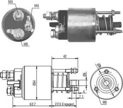 Hoffer 6646051 - Solenoid açarı, başlanğıc furqanavto.az