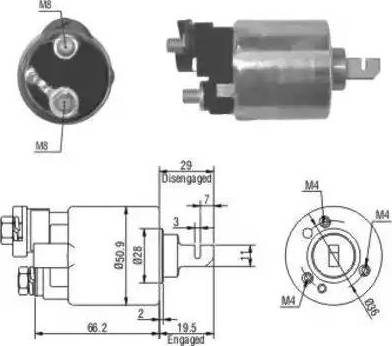 Hoffer 6646052 - Solenoid açarı, başlanğıc furqanavto.az