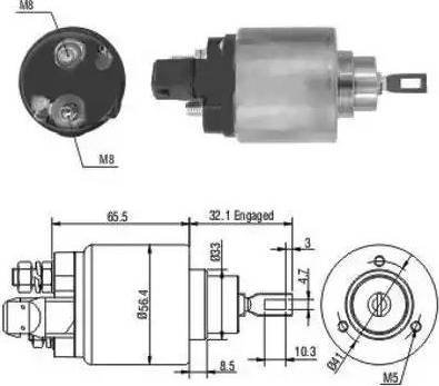 Hoffer 6646004 - Solenoid açarı, başlanğıc furqanavto.az