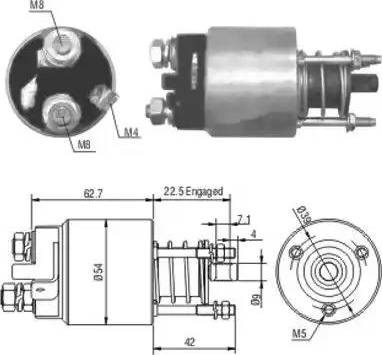 Hoffer 6646005 - Solenoid açarı, başlanğıc furqanavto.az