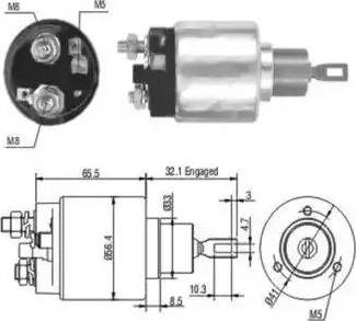 Hoffer 6646003 - Solenoid açarı, başlanğıc furqanavto.az