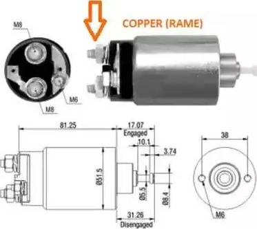 Hoffer 6646007 - Solenoid açarı, başlanğıc furqanavto.az