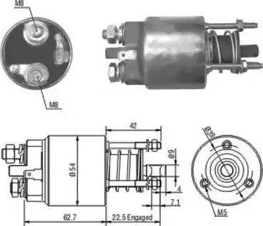 Hoffer 6646081 - Solenoid açarı, başlanğıc furqanavto.az