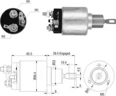 Hoffer 6646031 - Solenoid açarı, başlanğıc furqanavto.az