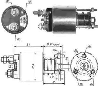 Hoffer 6646077 - Solenoid açarı, başlanğıc furqanavto.az