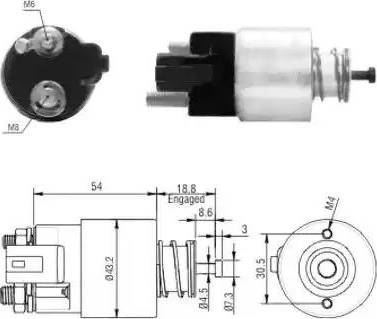 Hoffer 6646155 - Solenoid açarı, başlanğıc furqanavto.az