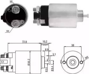 Hoffer 6646156 - Solenoid açarı, başlanğıc furqanavto.az