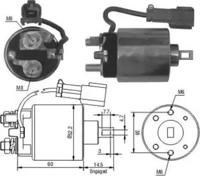 Hoffer 6646150 - Solenoid açarı, başlanğıc furqanavto.az