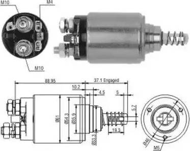 Hoffer 6646116 - Solenoid açarı, başlanğıc furqanavto.az