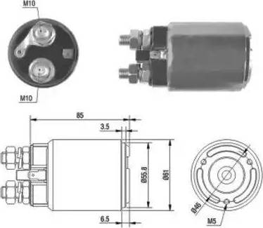 Hoffer 6646120 - Solenoid açarı, başlanğıc furqanavto.az