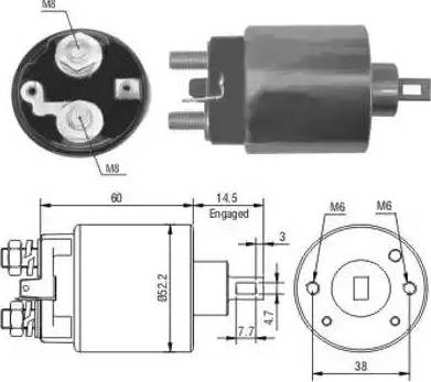 Hoffer 6646174 - Solenoid açarı, başlanğıc furqanavto.az