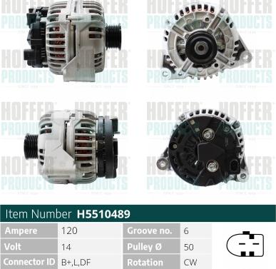 Hoffer H5510489 - Alternator furqanavto.az