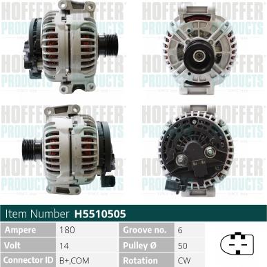 Hoffer H5510505 - Alternator furqanavto.az