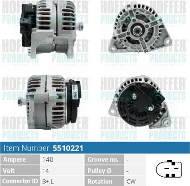 Hoffer H5510221 - Alternator furqanavto.az