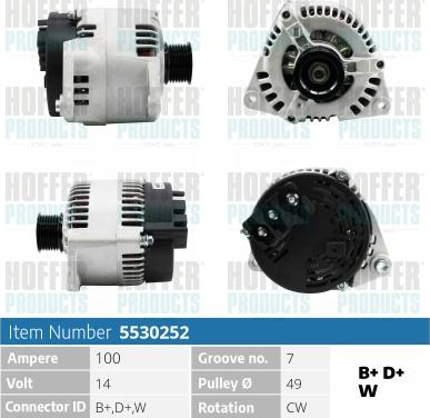 Hoffer H5530252 - Alternator furqanavto.az