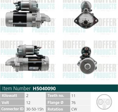 Hoffer H5040090 - Başlanğıc furqanavto.az