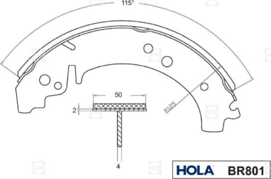 Hola BR801 - Əyləc Başlığı Dəsti furqanavto.az