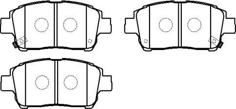 BOSCH BP1223 - Əyləc altlığı dəsti, əyləc diski furqanavto.az