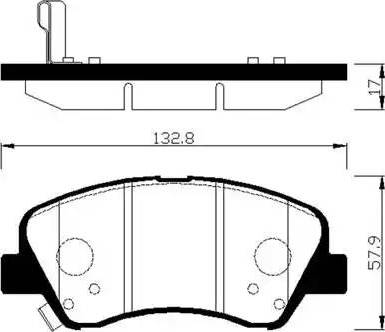 4U Autoparts 37756HY - Əyləc altlığı dəsti, əyləc diski furqanavto.az