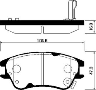 ACDelco AC673681D - Əyləc altlığı dəsti, əyləc diski furqanavto.az