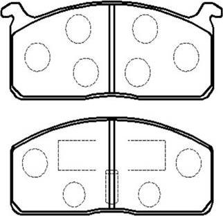 ACDelco AC058250D - Əyləc altlığı dəsti, əyləc diski furqanavto.az