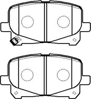 Japanparts PA-270MK - Əyləc altlığı dəsti, əyləc diski furqanavto.az