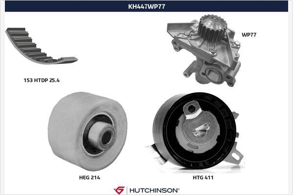 Hutchinson KH 447WP77 - Su Pompası və Vaxt Kəməri Dəsti furqanavto.az