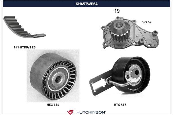 Hutchinson KH 457WP64 - Su Pompası və Vaxt Kəməri Dəsti furqanavto.az