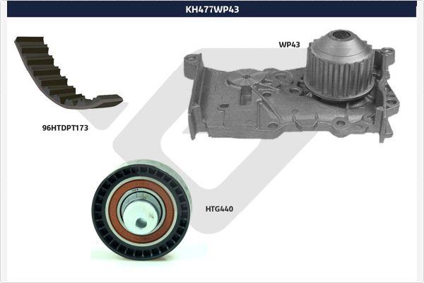 Hutchinson KH 477WP43 - Su Pompası və Vaxt Kəməri Dəsti furqanavto.az