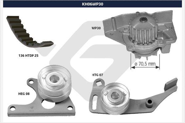 Hutchinson KH 06WP30 - Su Pompası və Vaxt Kəməri Dəsti furqanavto.az