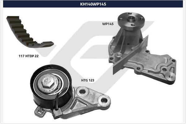 Hutchinson KH 140WP145 - Su Pompası və Vaxt Kəməri Dəsti furqanavto.az