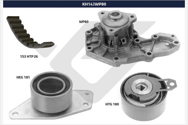 Hutchinson KH 143WP80 - Su Pompası və Vaxt Kəməri Dəsti furqanavto.az