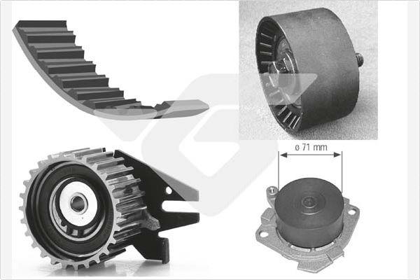 Hutchinson KH 277WP25 - Su Pompası və Vaxt Kəməri Dəsti furqanavto.az