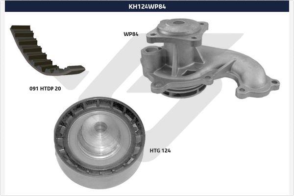 Hutchinson KH 124WP84 - Su Pompası və Vaxt Kəməri Dəsti furqanavto.az