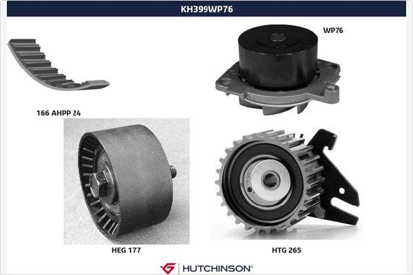 Hutchinson KH 399WP76 - Su Pompası və Vaxt Kəməri Dəsti furqanavto.az