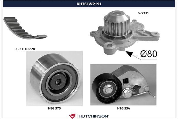 Hutchinson KH 361WP191 - Su Pompası və Vaxt Kəməri Dəsti furqanavto.az